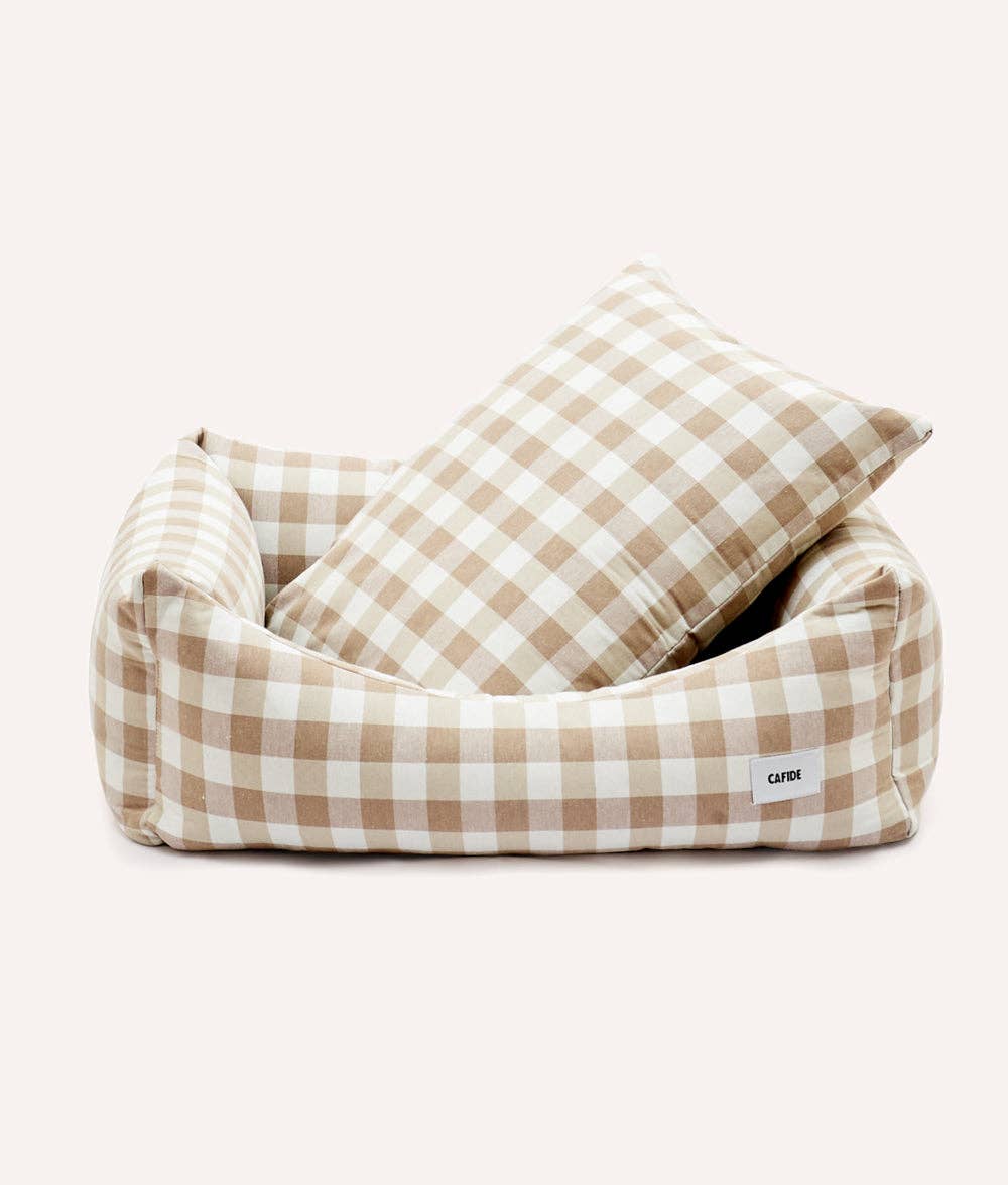 Panier Vicky - Lit pour chien Vichy Beige