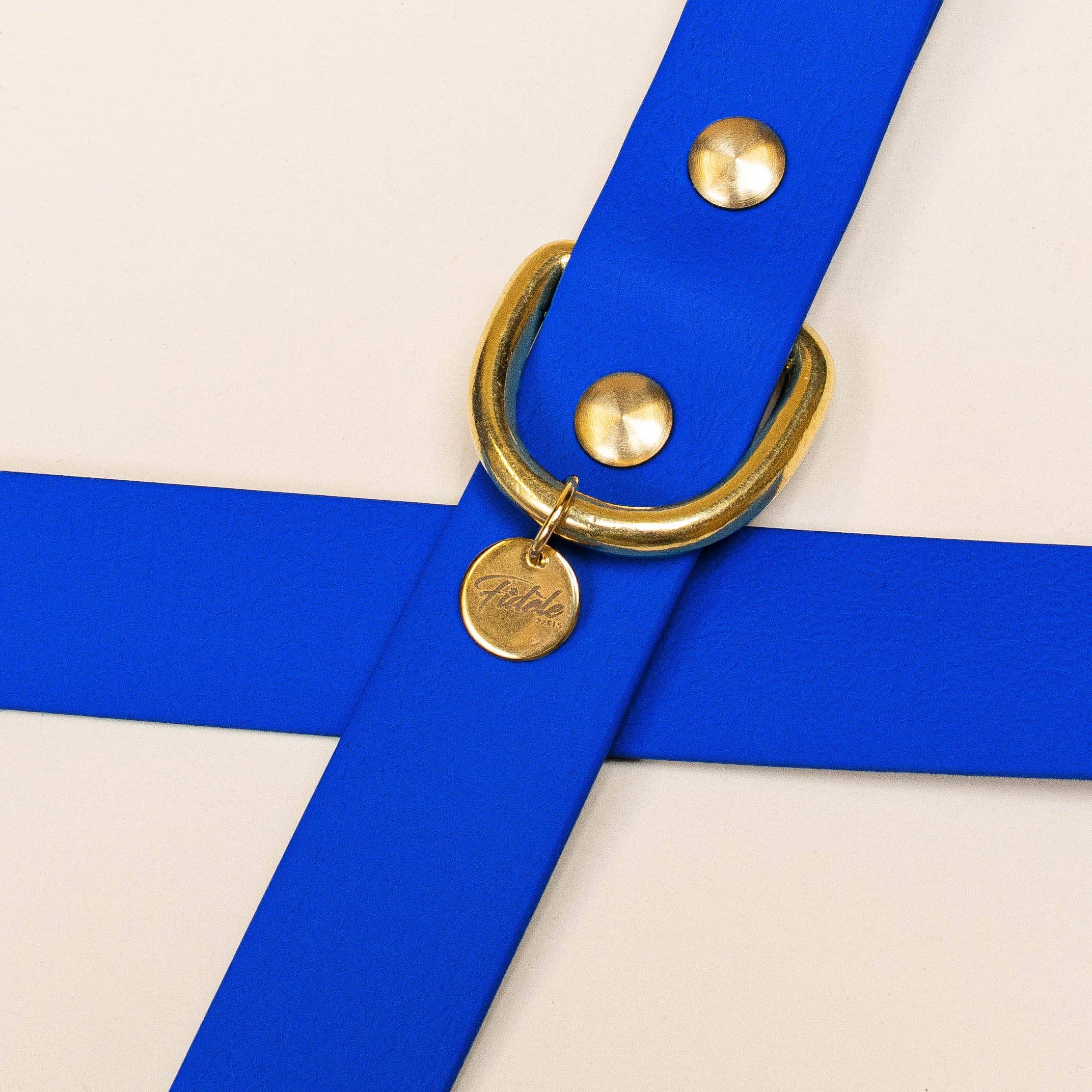 Collier "L'aventurier" - Bleu roi: M : 34-40cm