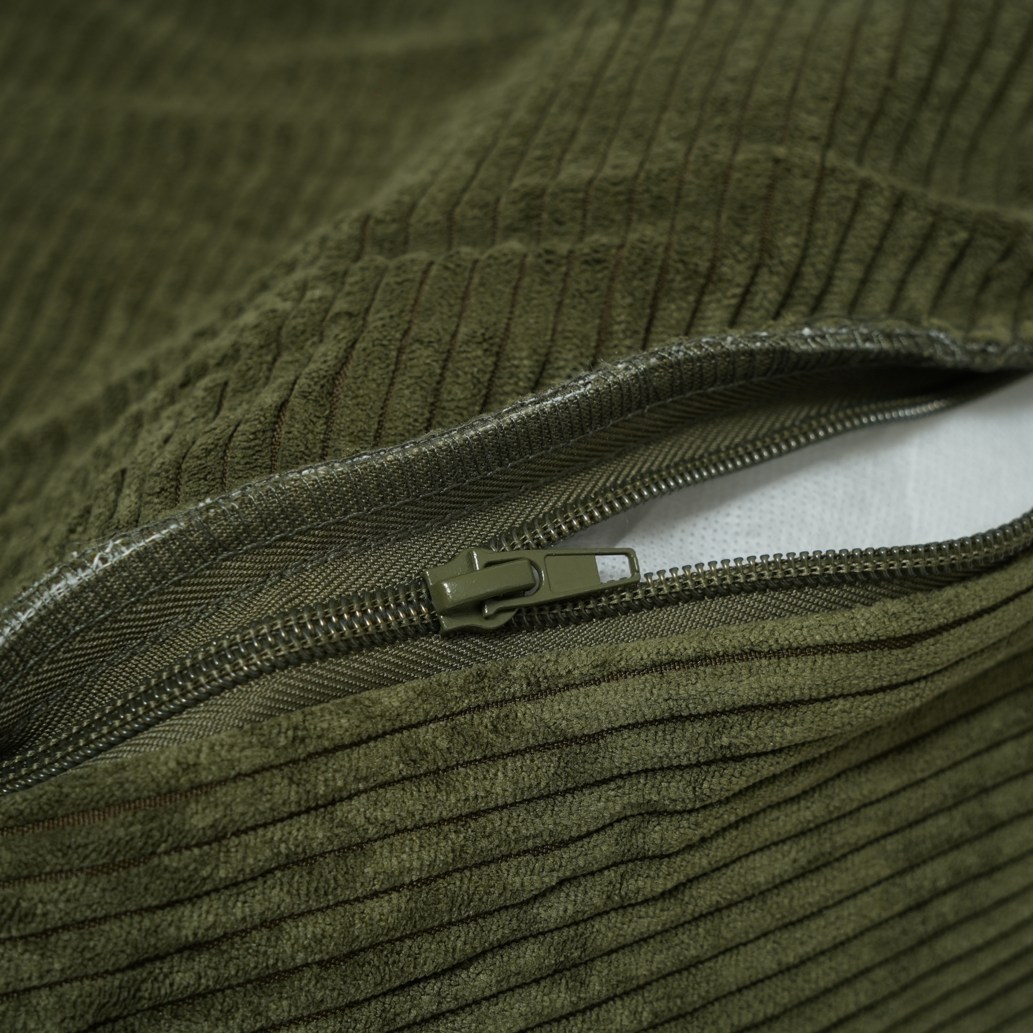 Panier pour chien Luna - Velours côtelé vert