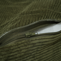 Panier pour chien Luna - Velours côtelé vert