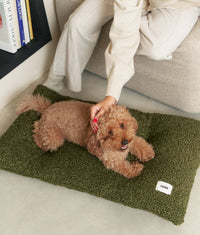 Coussin pour chien en tissu tactile imitation mouton, Bela