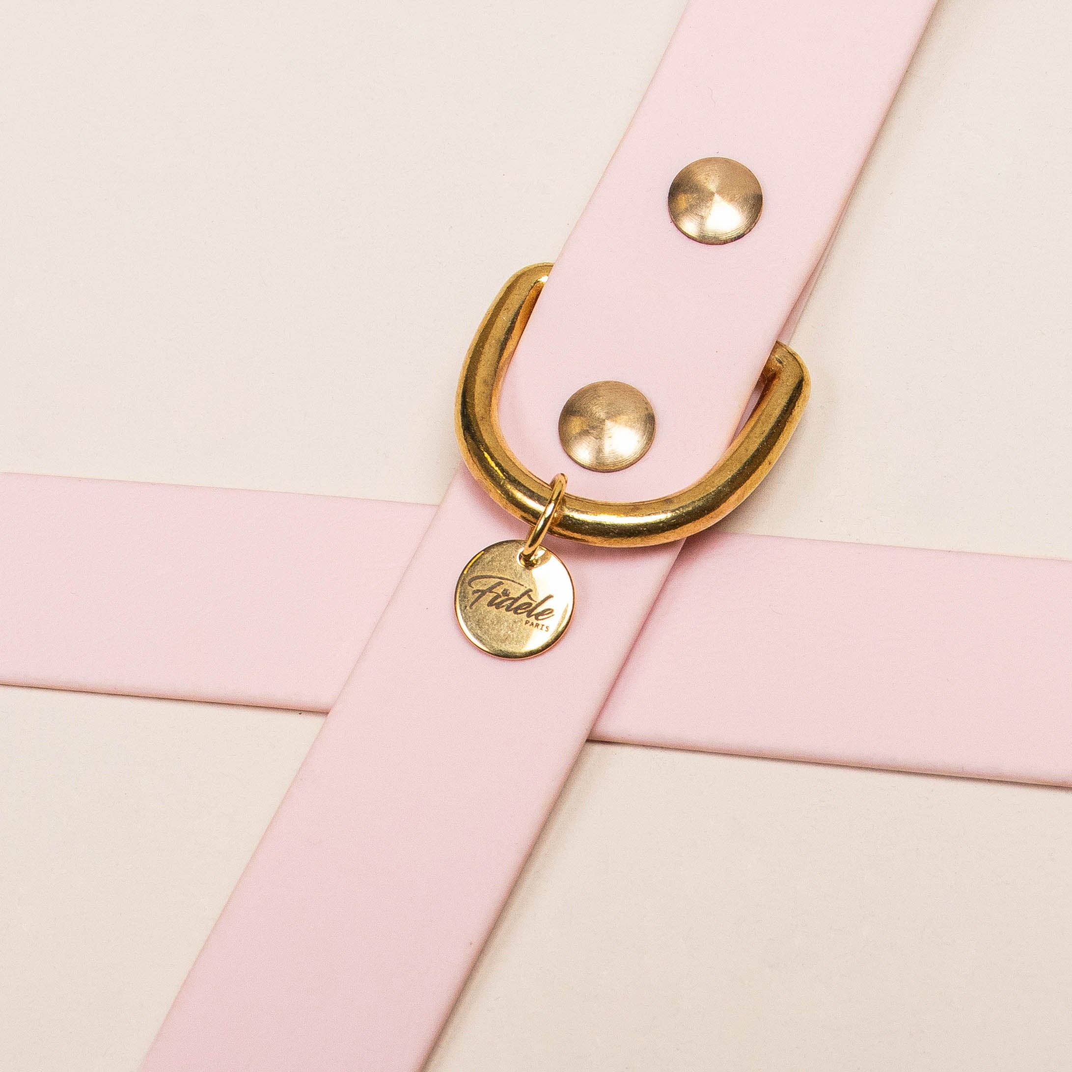 Laisse multi-positions Edgar - Baby rose