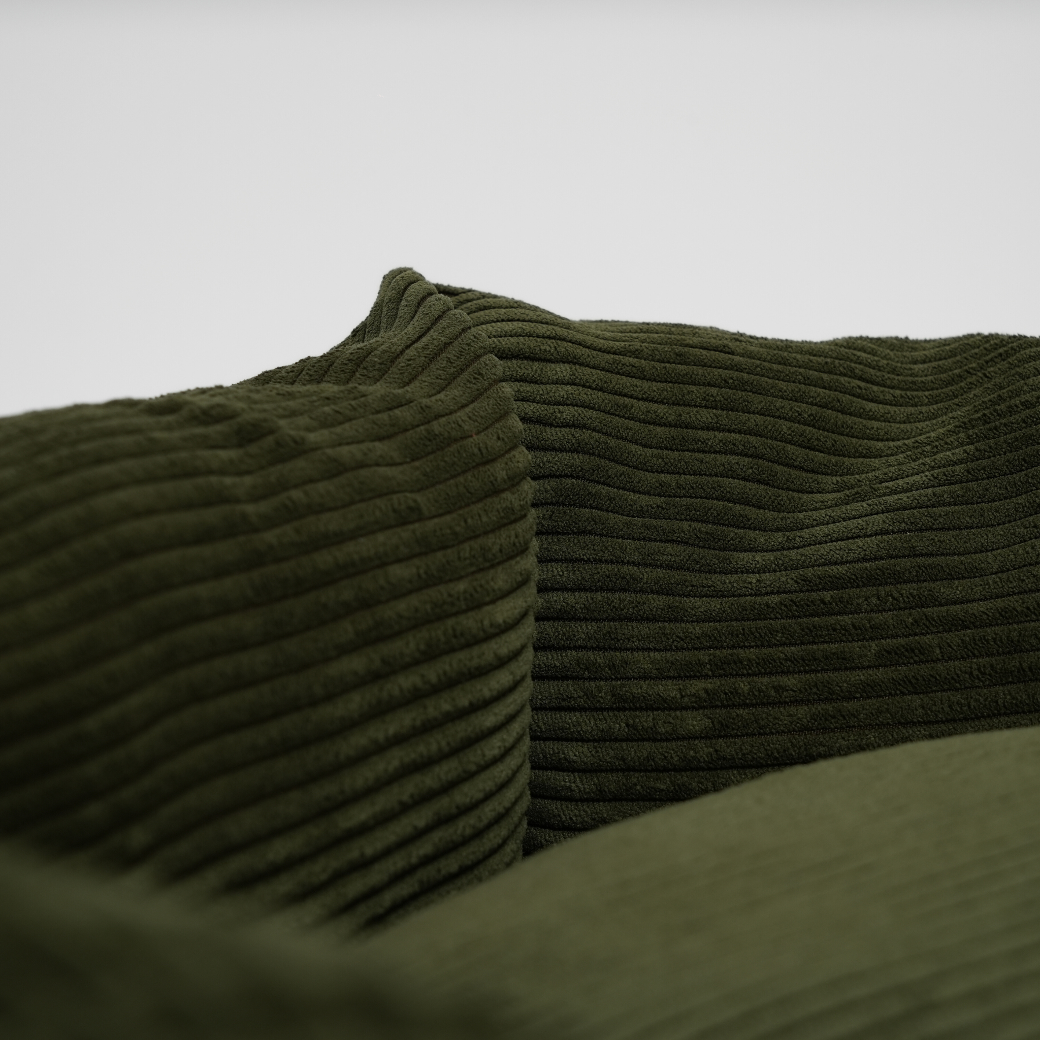 Panier pour chien Luna - Velours côtelé vert