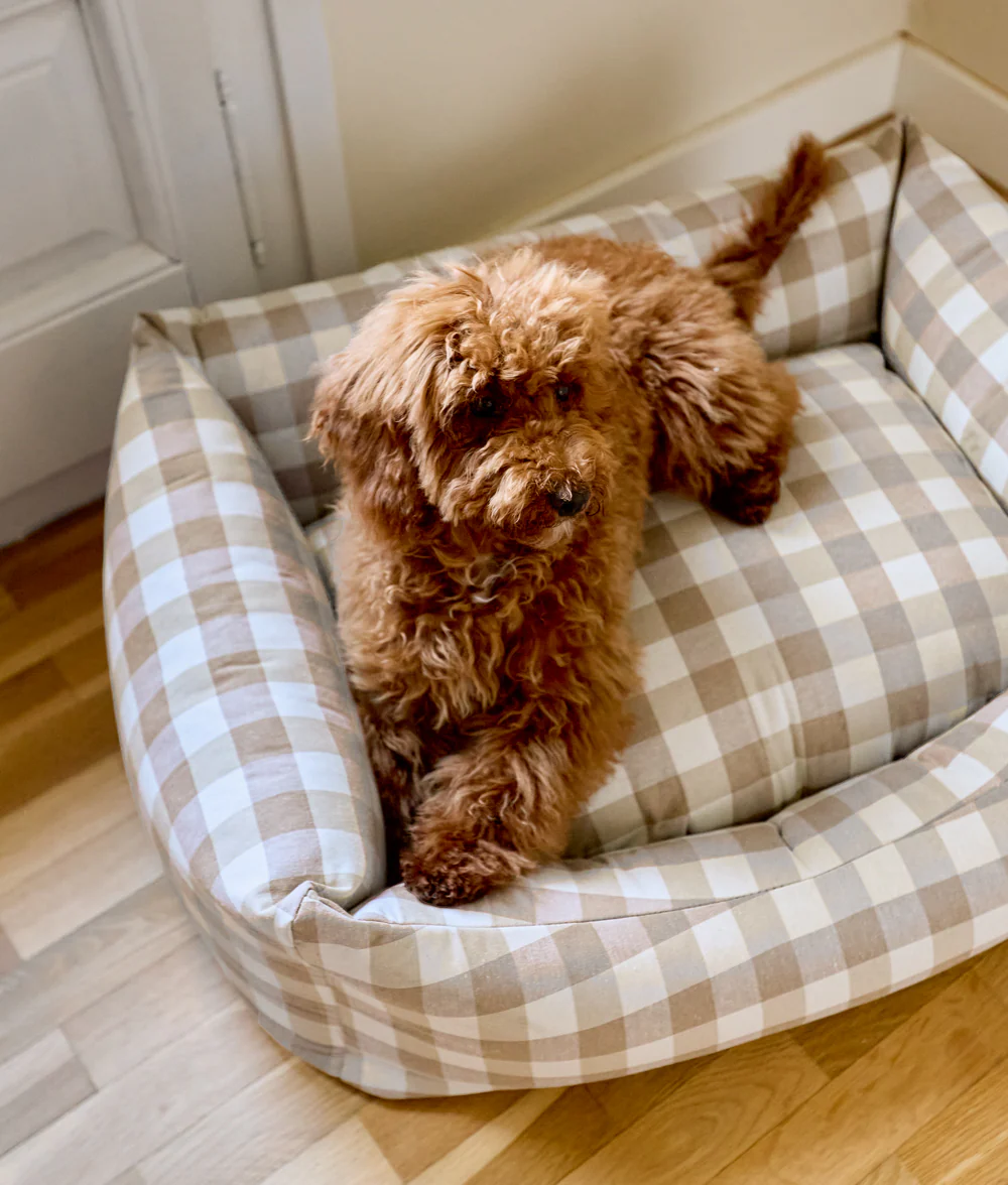 Panier Vicky - Lit pour chien Vichy Beige