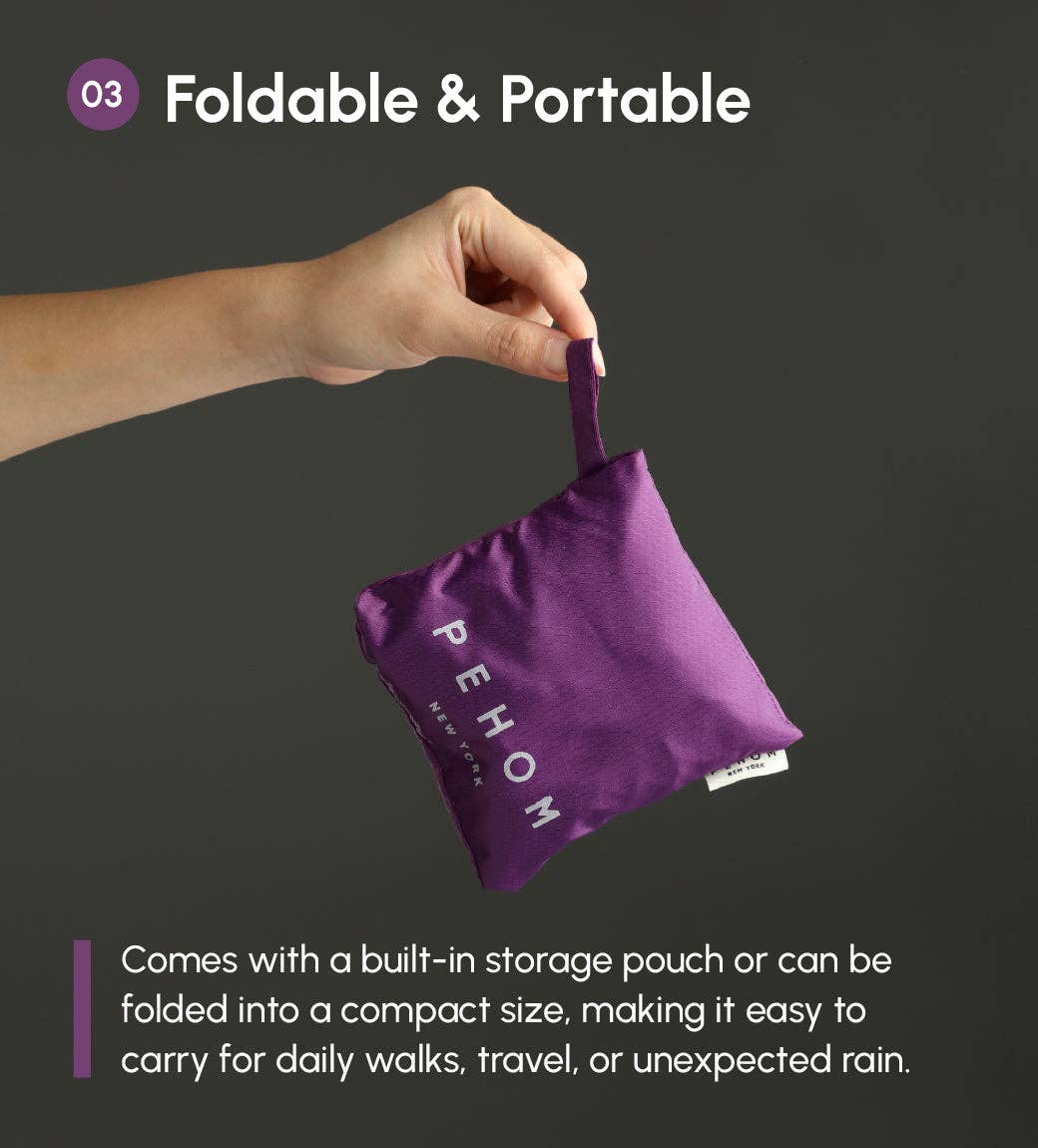 Imperméable de poche Crapule - Violet